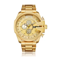 

Mens Watches Top Brand Luxury Gold Steel Quartz Watch Men CAGARNY Casual Male Wrist Watch Waterproof Military Relogio Masculino