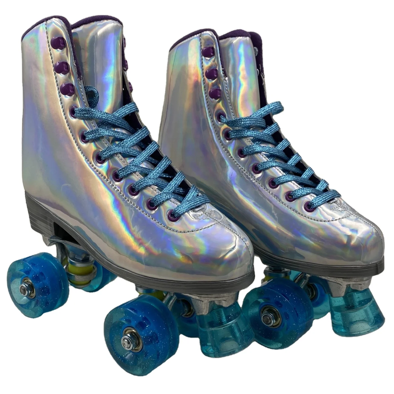 

Sliver cheap roller skate shoes with aluminum chassis for women patines