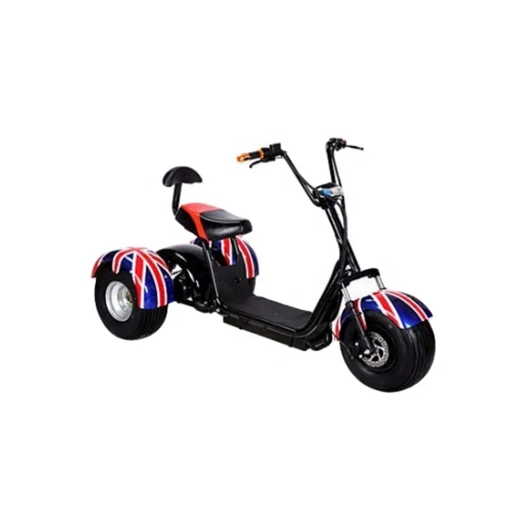 

EEC/COC Certificate 3 Wheels 2000W Electric Scooter Citycoco With Fat Bike Tire for adults, Customized