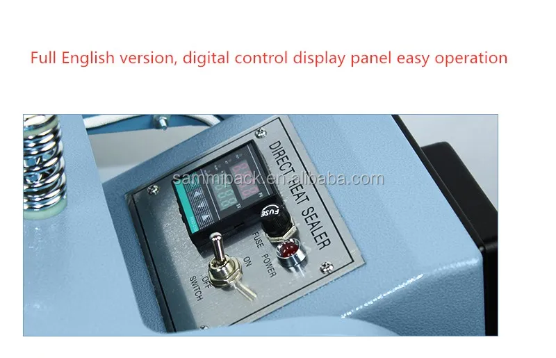 Factory Direct hot sale Double heat Foot inpulse plastic bag sealing machine aluminum foil bag sealing machine