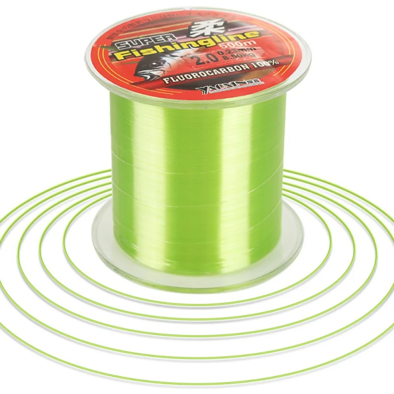 

200M Light Green Strong Abrasion Resistance Fly Fishing Line Wire Strong Nylon Sea River