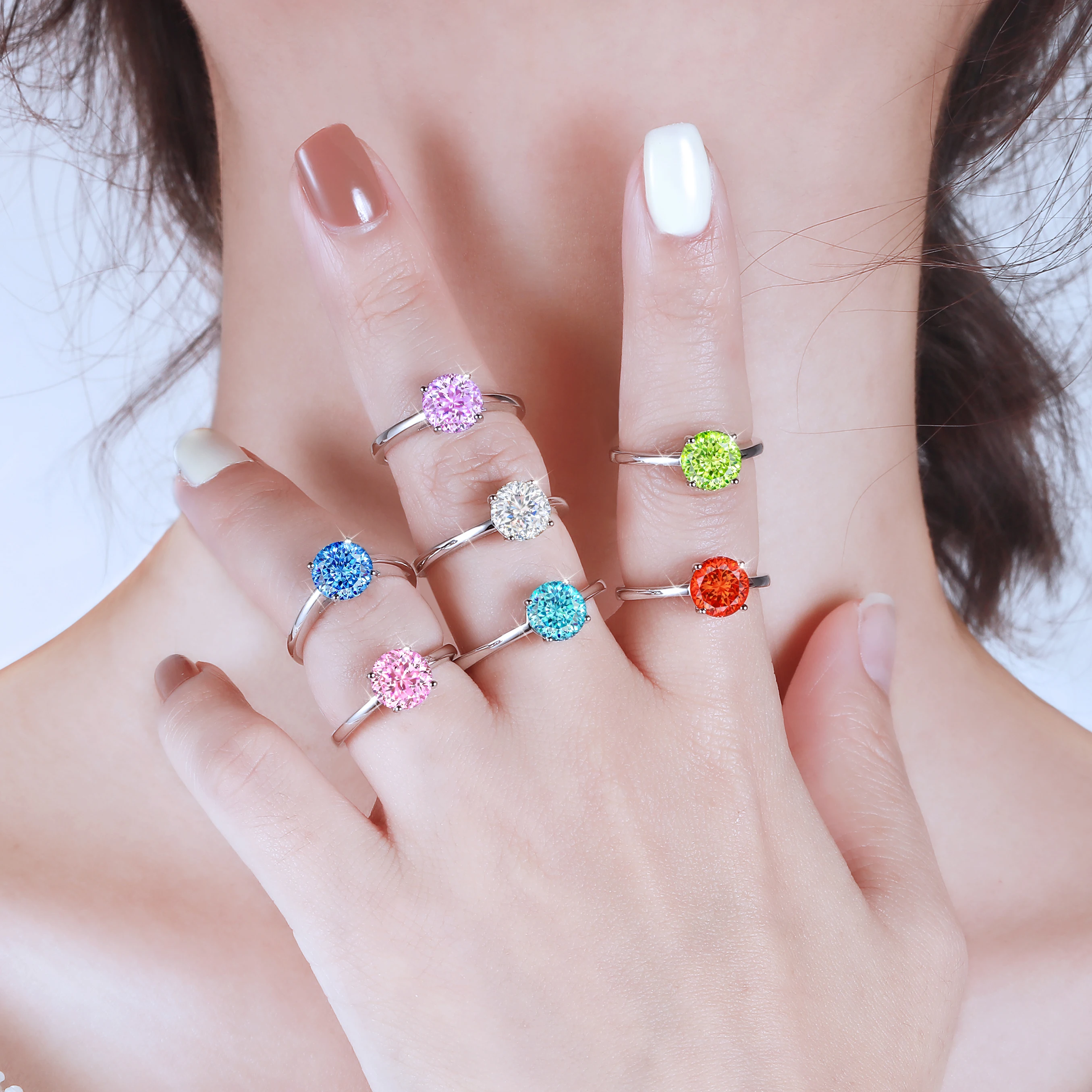 Hot Selling Luxury Women Wedding 18K Gold Plated Iced Out Custom Zirconia Ring