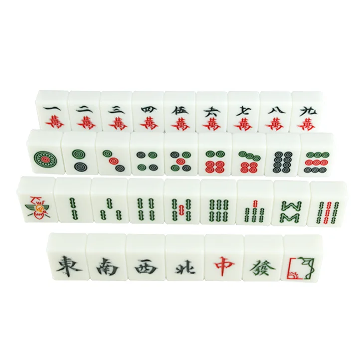 

Luxury Custom Creative Customized Tiles Premium Acrylic Mahjong Set Malaysia, White