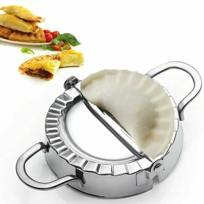 

Best Selling Big Stainless Steel Ravioli Mould Pierogi Dumpling Maker Wrapper Pastry Dough Cutter Kitchen Accessories, Silver