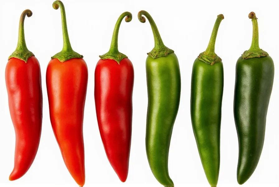 Side-by-side comparison of different chili pepper varieties used in authentic chili preparation
