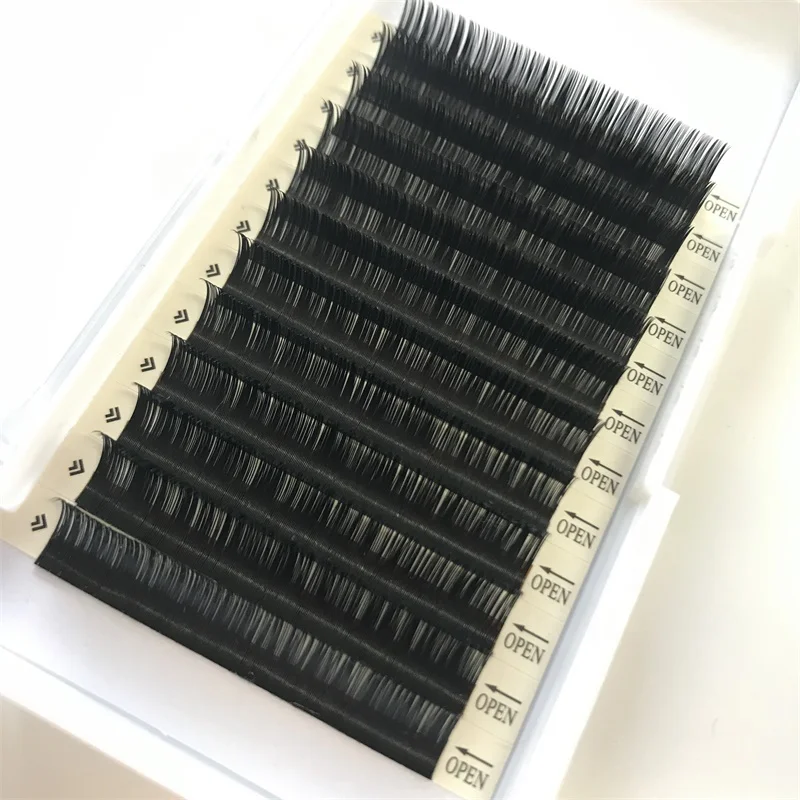 

Elliptical Flat Lashes Single Eyelash Extensions Private Label Eyelashes