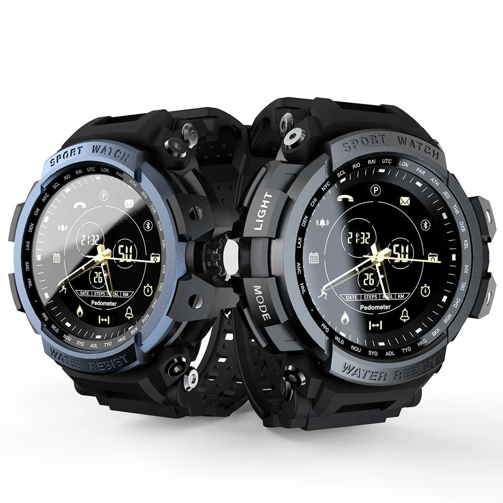 

Smart sports watch outdoor health management pedometer Clock wireless 4.0 mountaineering Black waterproof watch