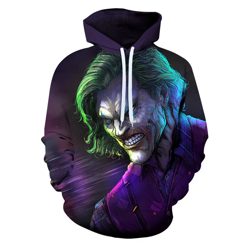 

Fashion clown 3D-printed men's hoodie