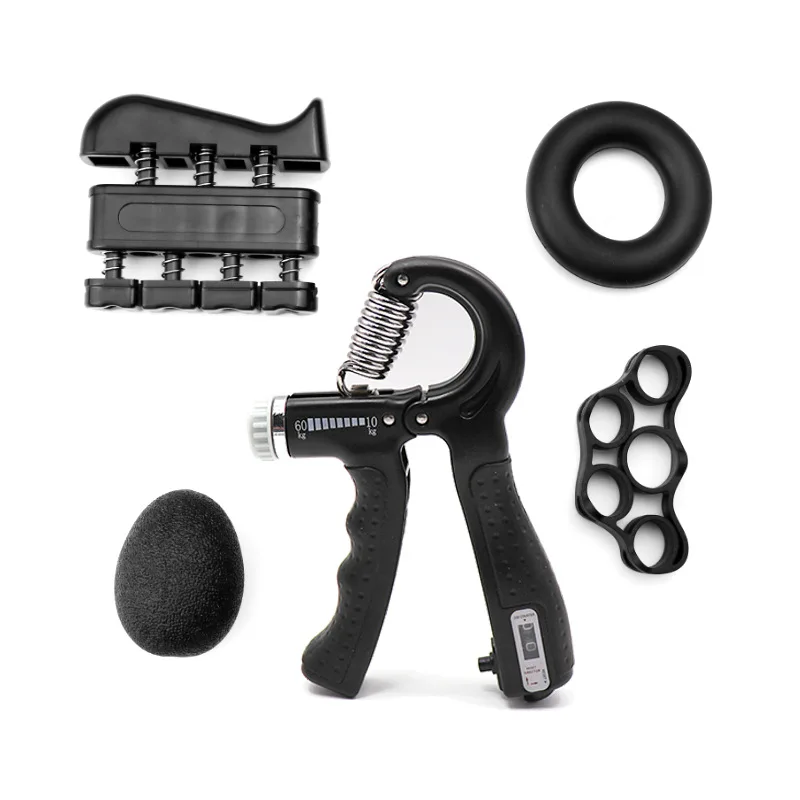 Wholesale Adjustable Multi Strength Finger Trainer Hand Gripper with Counter 60kg 150lbs