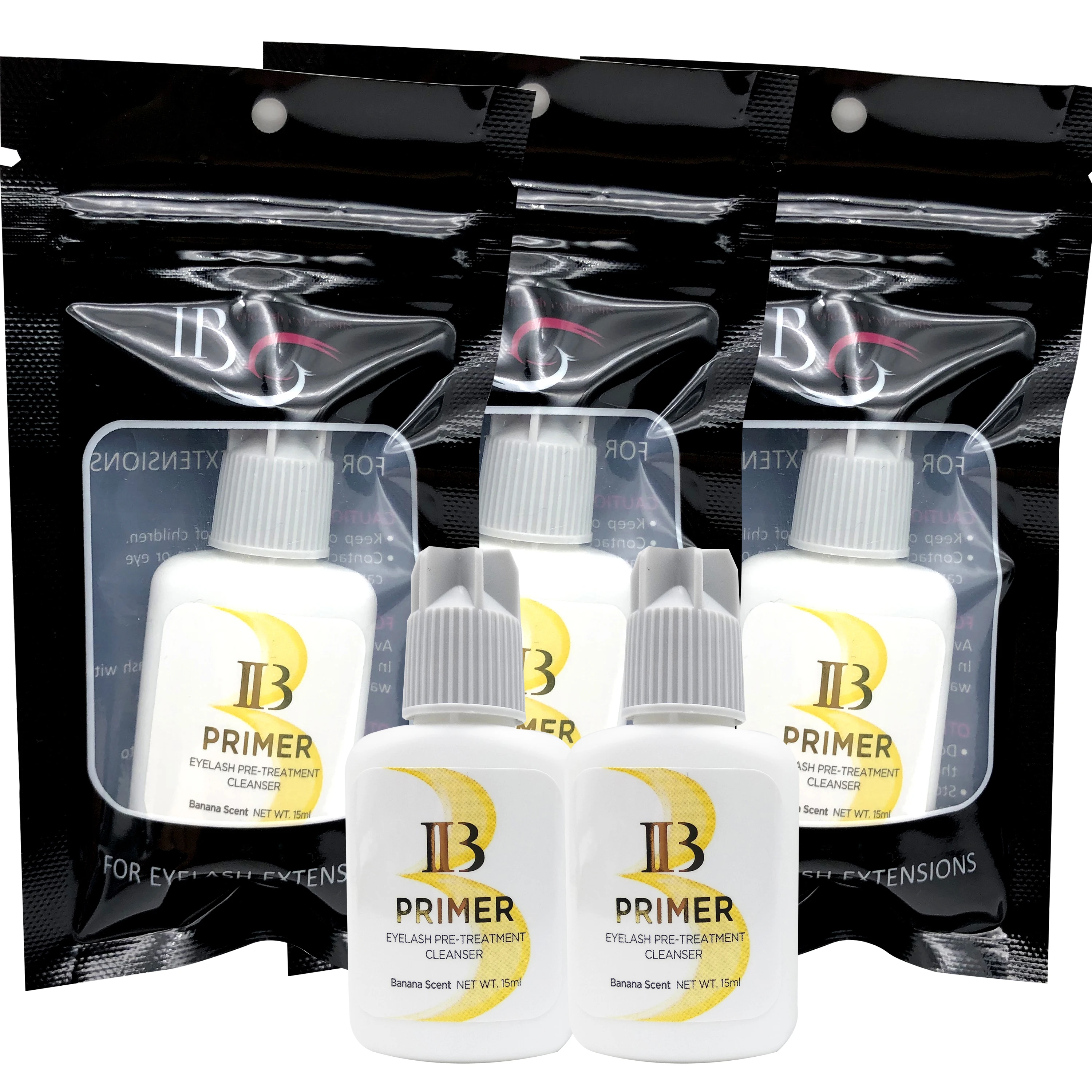 

Korea private label with own logo professional ibeauty IB primer for eyelash extension lash glue primer, Transparent