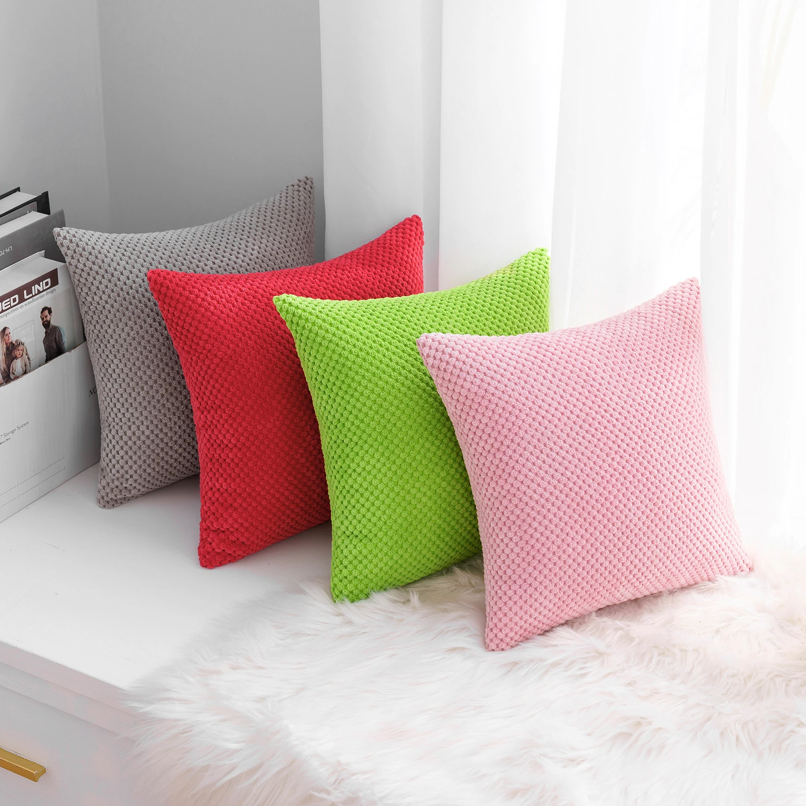 Home Decor Corduroy Pillow Case For Sofa Bed Wholesale Fall Pillow Covers Velvet Cushion Cover Corduroy Throw Pillow 45*45 18*18