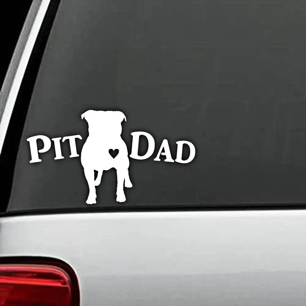 

Pit Dad Pit Bull Pitbull Dog car Decal Sticker, 12 colors