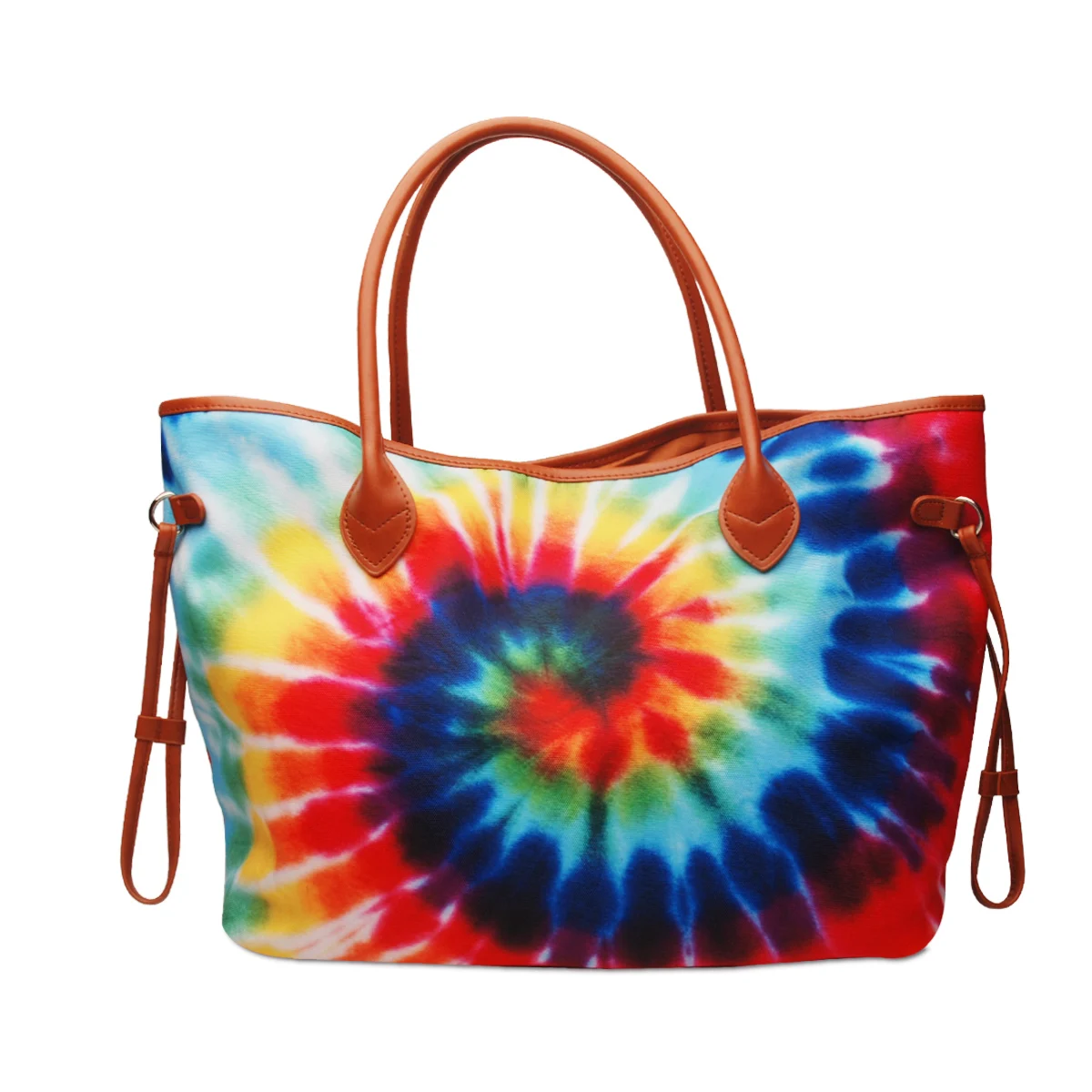 

Rain Bow Tie Dye Tote Bag Monogram Weekender Tote Custom Printed Handbags For Women Ladies DOM-1081333