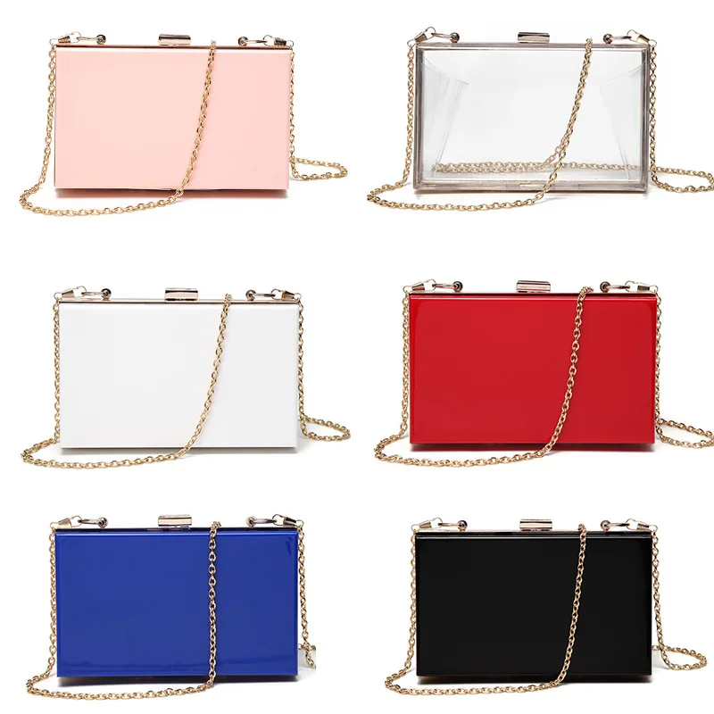 

2021 Hotsale Evening Party Bags Clear Acrylic Handbags Clutches Purses For Ladies