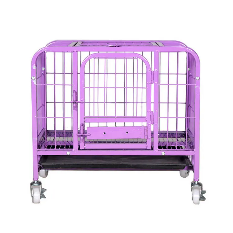 

Purple Large Classic Design Pet High Quality Stackable Dog Cage, Black,grey,blue,purple,pink,white