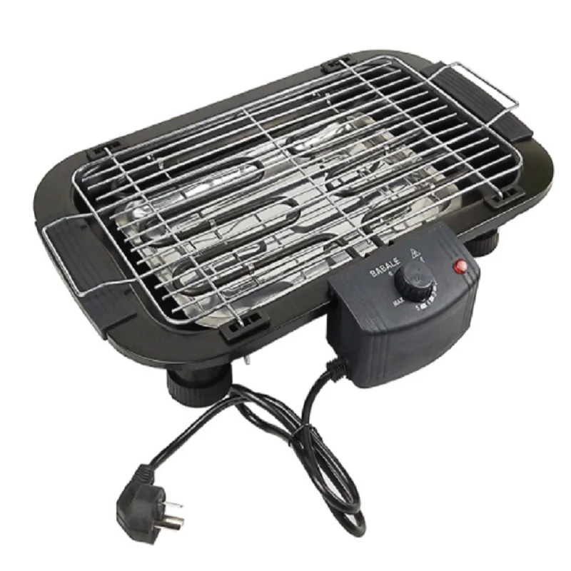 

Korea home smokeless multifunctional portable stainless steel electric barbecue grill