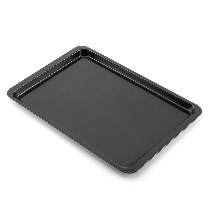 

14 inch Rectangle Straight Baking Tray Non stick carbon steel bakeware cake pan Bread Tray Baking Dish Utensils, Gold