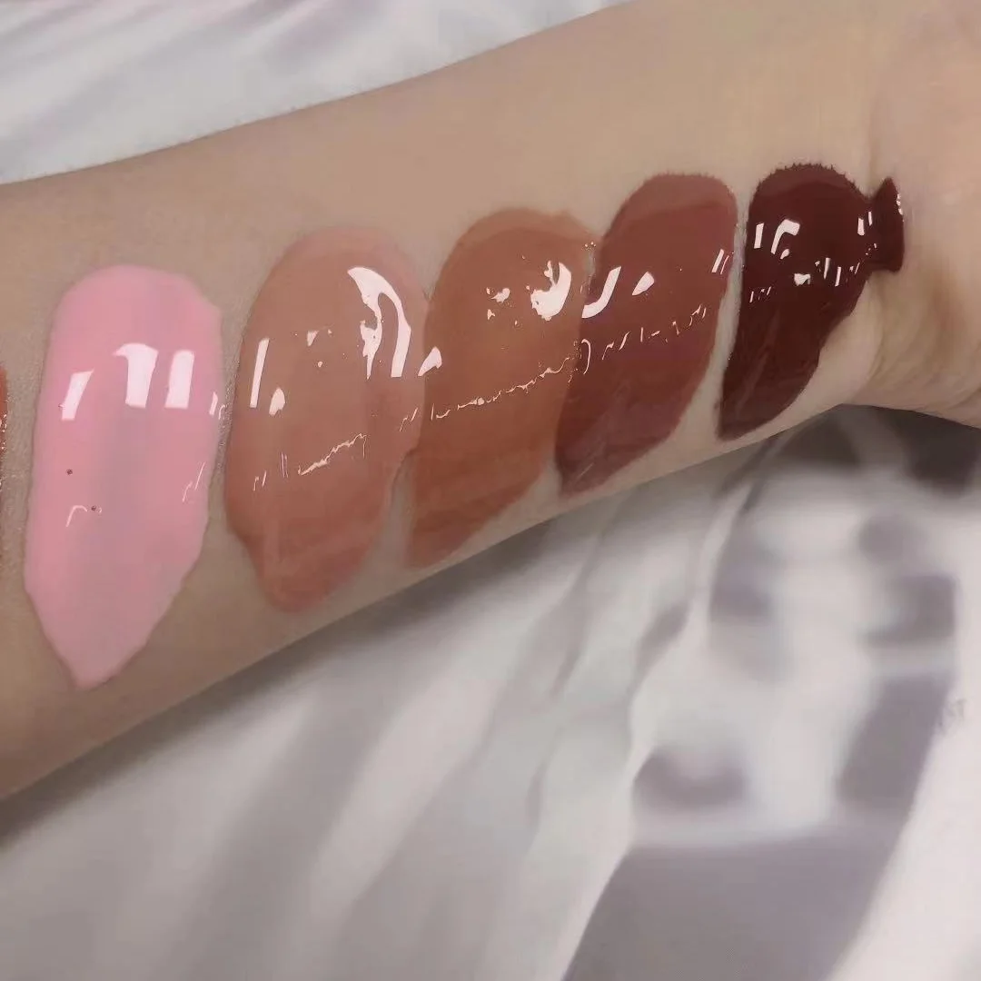 

Custom Your Logo Mocha shade lipstick nude lipgloss vendor private label lip gloss, 50 multi-colored