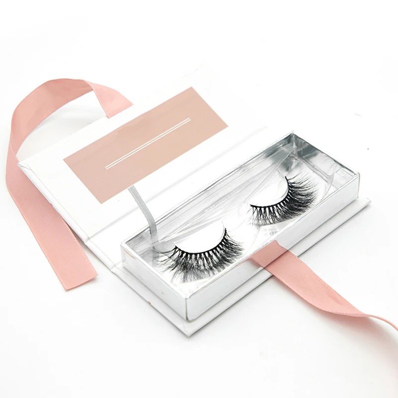 

False Eyelashes Manufacturer wispy mink eyelashes Fake Eyelashes 3 Magnet Box, Natural black