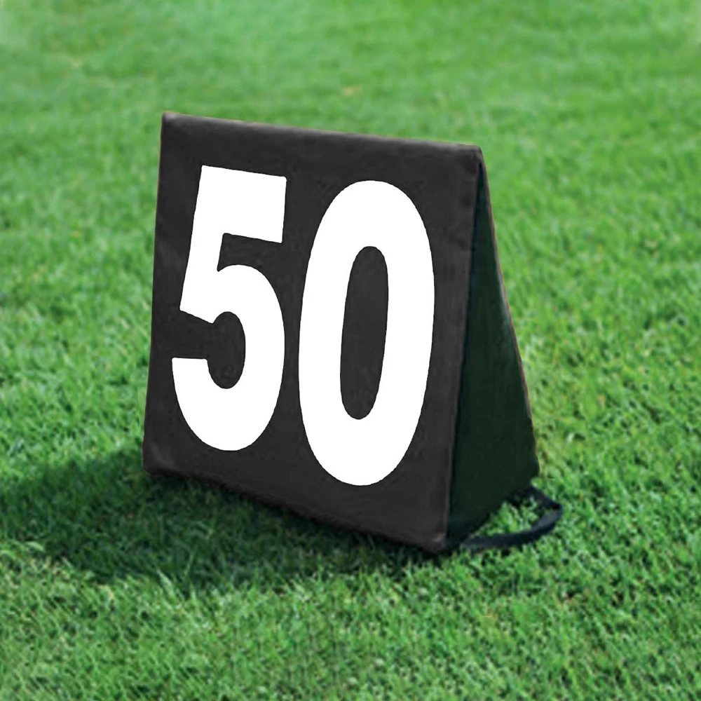Yardage Markers Folding Weighted Football Sideline Yardage Markers