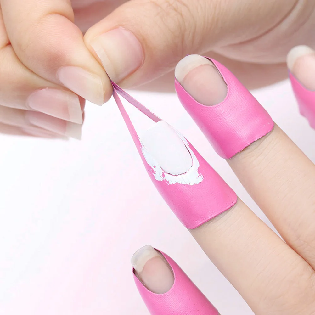

10Pcs U-shape Spill-proof Nail Polish Varnish Protector Stickers Holder Tool Durable Manicure Tool