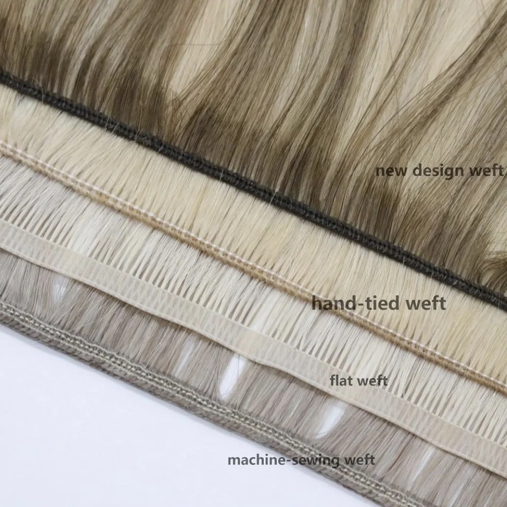 

New Tendency Perfect Volume and Thickness Comfort Russian Can Be Cut Genius Weft Invisible Weft Hair Extension