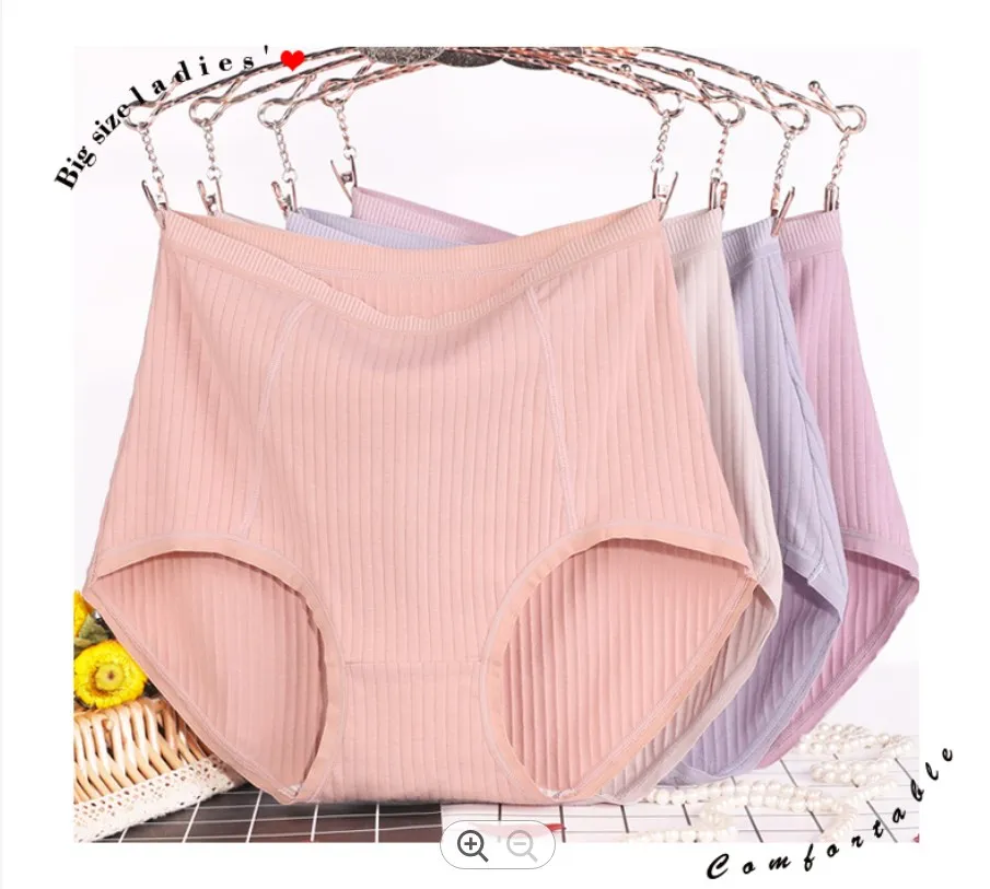 

Wholesale panties Women's XL-6XL Plus Size Cotton Briefs Soft Breathable ladies inner wear for women's