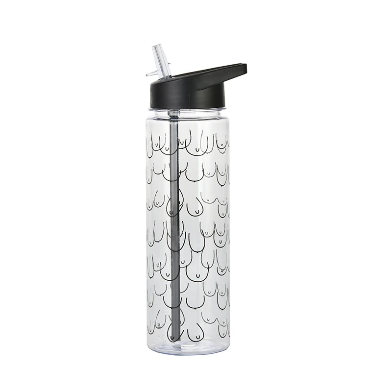 

700ml BPA free single wall funny water bottle custom LOGO plastic sport water bottle, Customized color acceptable