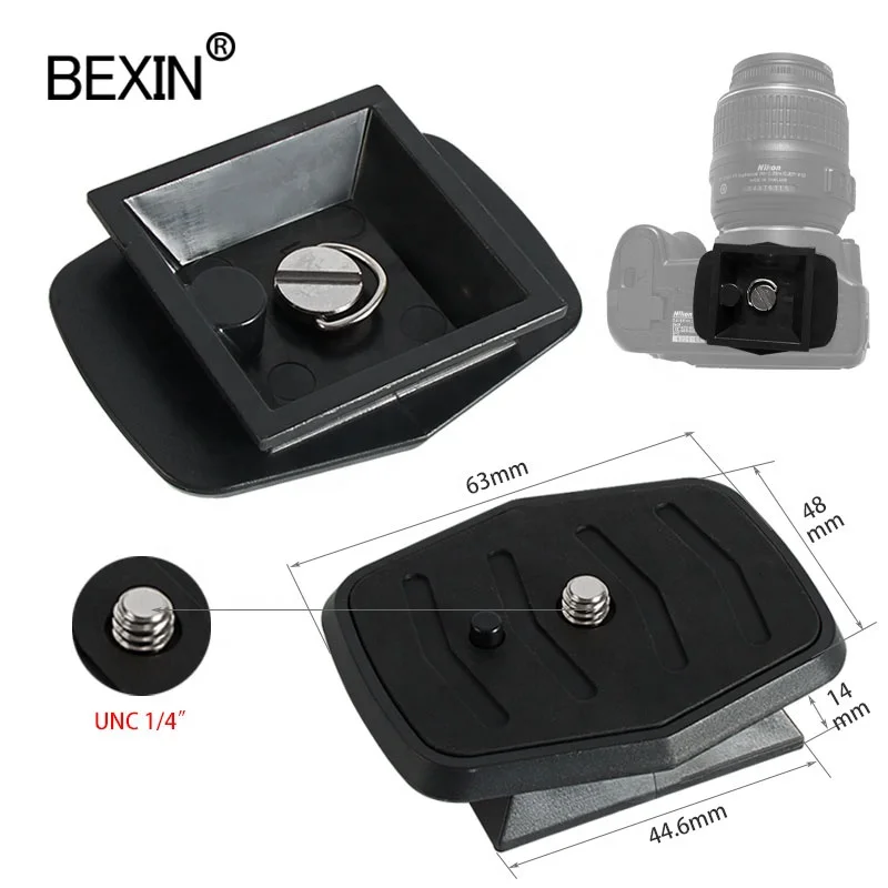 

BEXIN factory wholesale low price professional ball head adapter camera tripod plate quick release plate for camera ball head