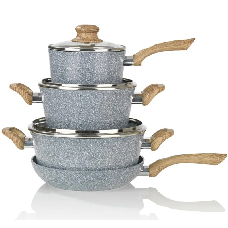 

aluminum squeeze granite kitchenware cooking pots and cuttlery prestige cookware sets, Customized color