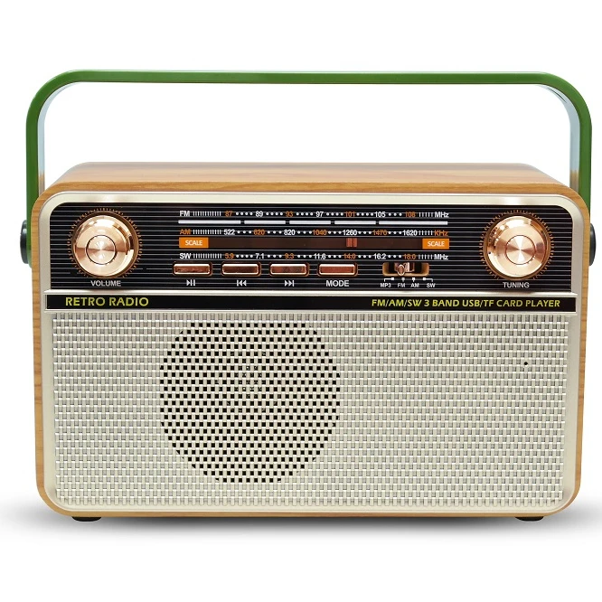 

New coming MD-505BT FM/AM/SW USB TF Mini Home Rechargeable Retro Radio Dab