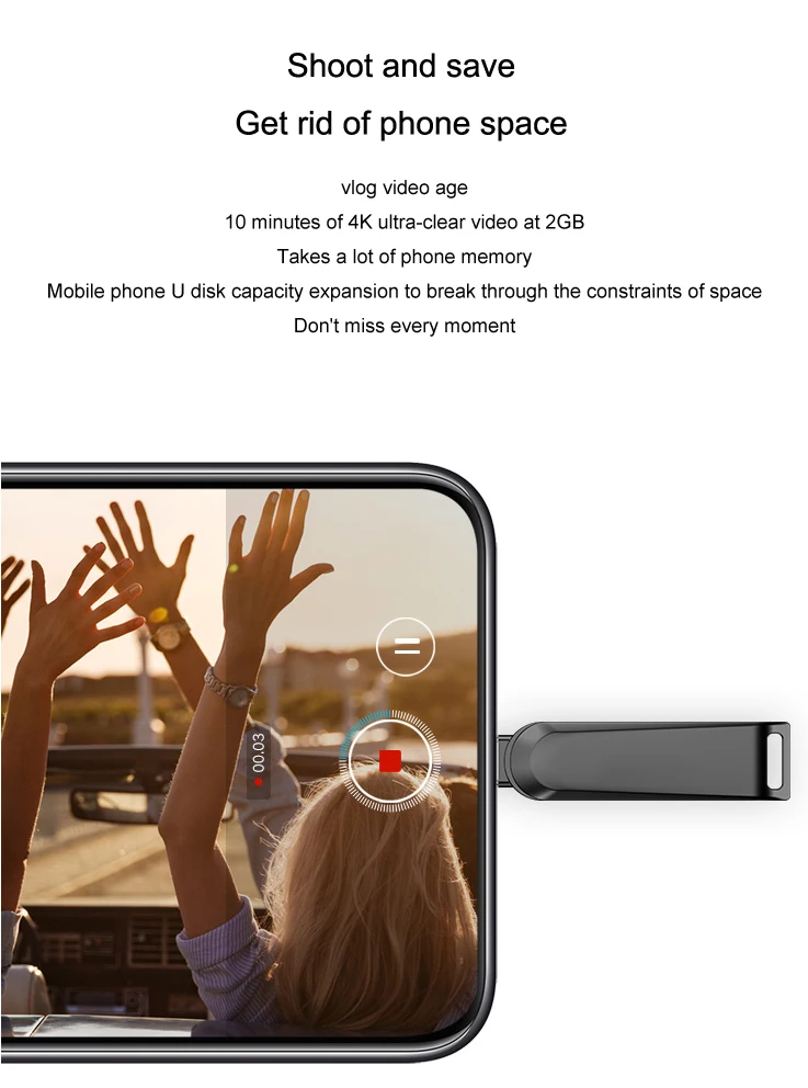 OTG Metal USB Flash Drives for IOS Tablets Mini 2in1 Pendrive 4GB 8GB 16GB 32GB 64GB Memory Stick Pen Drive for Iphone 7 6S Plus - ANKUX.COM