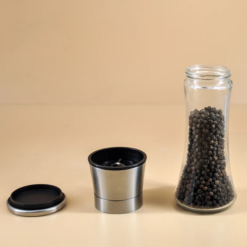 

Wholesale Manual Clear Thin Salt & Pepper Mills Grind / Grinder Bottle, Customized