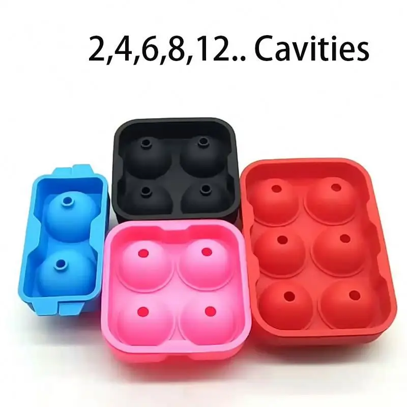 

Diamond Shaped Silicone BPA-Free Ice Cube Tray Molds With Lid For Ice Whiskey Candy, Black, blue, green, customized color