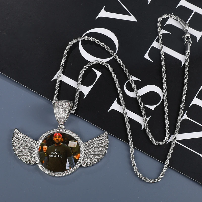 

Trend Brass Hip Hop Custom Made Photo Necklace For Men Fashion Jewelry, Silver,gold