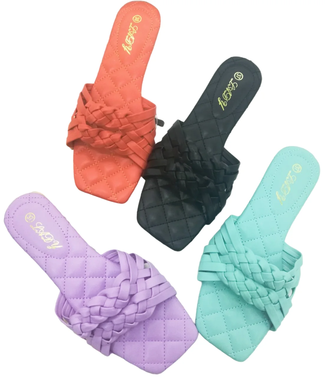 

2021 ladies flat toe ring slip on beach slides high quality ladies wholesale cheap slipper fashion Casual Shoes women's sandals