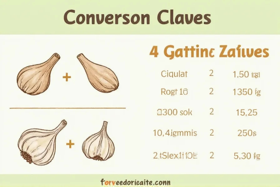 4 Garlic Cloves Equals How Many Teaspoons? (Conversion Chart)