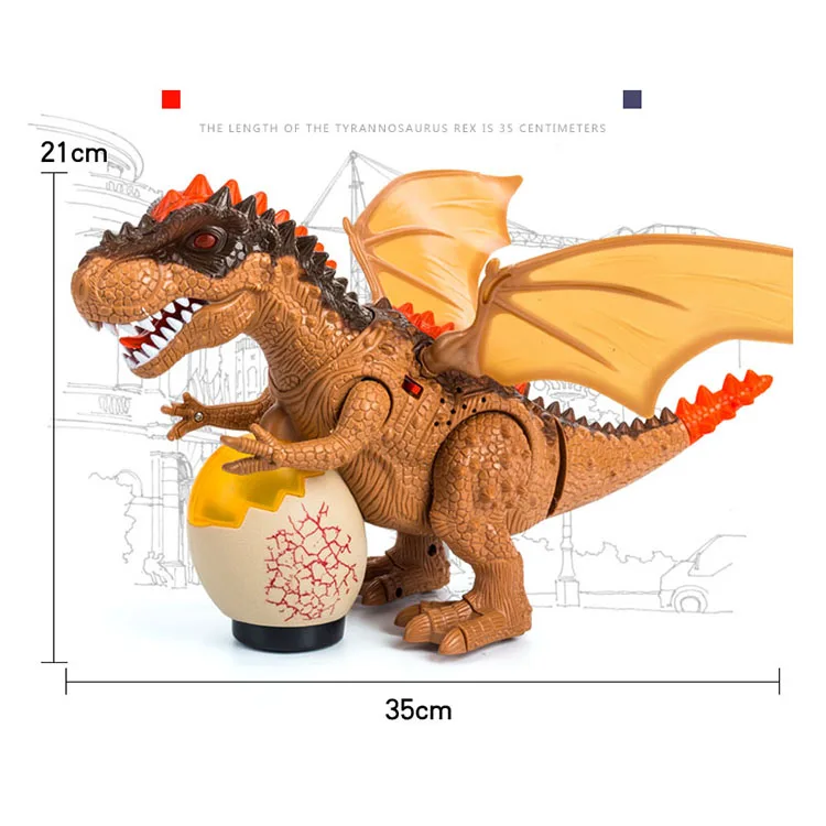 High Quality Electric universal Dinosaure Toy RC Dragon tyrannosaurus with light music