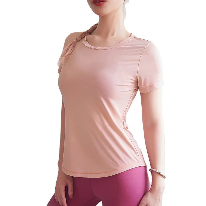 

Women Tops Fashionable Seamless Athletic Active Wear High Elastic Clothing Fitness Gym Shirt Sports Clothes