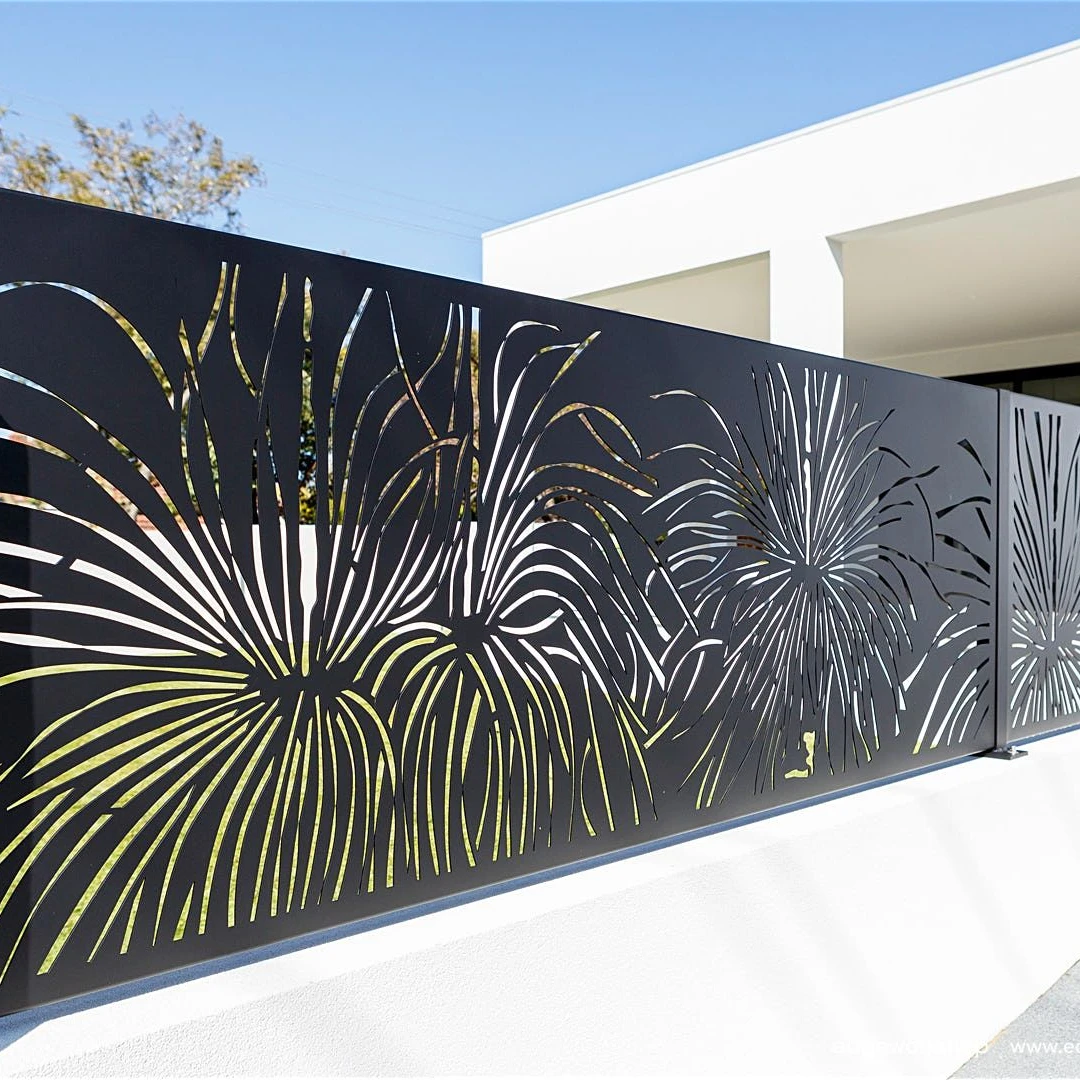 

wholesale supplier powder coated Villa Garden Decorative Laser Cut Aluminum Fence Panels