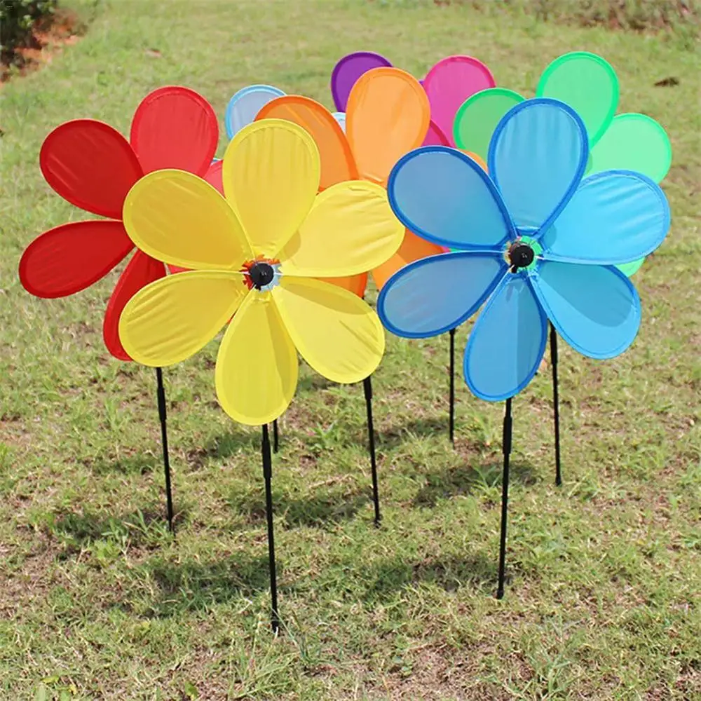 

Wind Spinners Sunflower Lawn Pinwheels Windmill Party Pinwheel Wind Spinner for Garden Decor Safe to Use