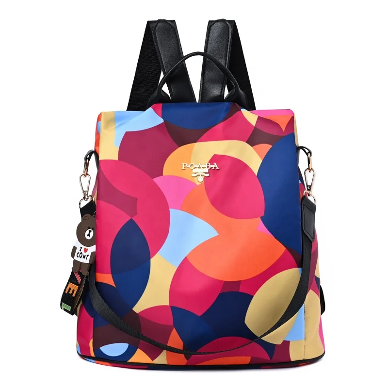 

Hot sale fashion women travel school bag light ladies backpack