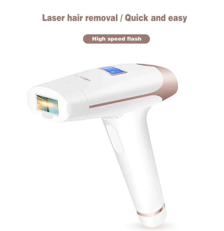 

Hand hold No pain IPL Laser hair removal skin rejuvenation device Epilator Depilador with LCD display for man & women home use