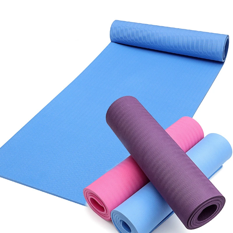 

Non Slip Eco Friendly TPE Yoga Mat with Carrying Strap Fitness Exercise Mat for Pilates and Floor Workout Mats, Customized