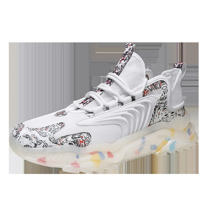 

Popcorn Bottom Men Outdoor Fashion Sneakers light weight breathable Walk Shoes