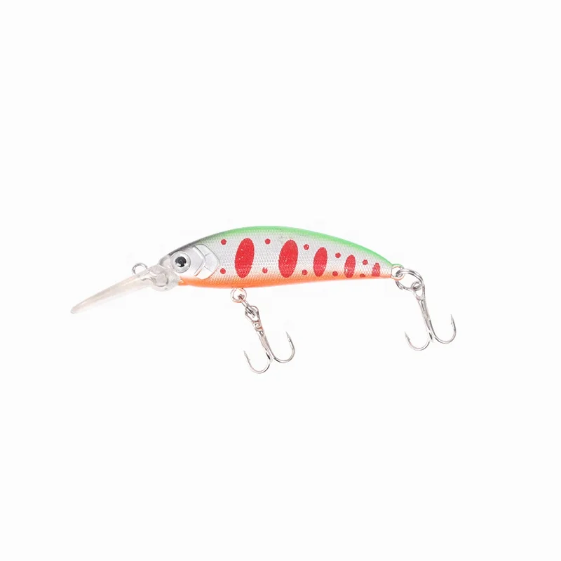 

Boat fishing freshwater fishing 4.5g 7.2cm hard bait fishing minnow lure with blood hook, 10 colors