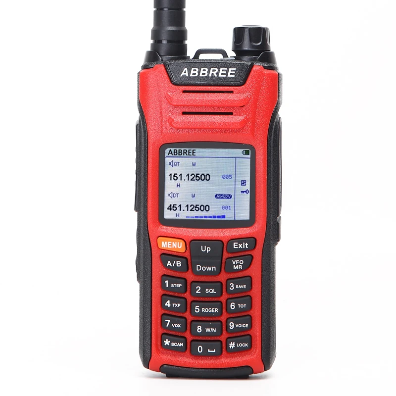 

ABBREE 6Bands AR-F6 999CH VOX DTMF SOS Multi-functional Display Standby CB Radio LCD Color Display Ham Radio walkie talkie