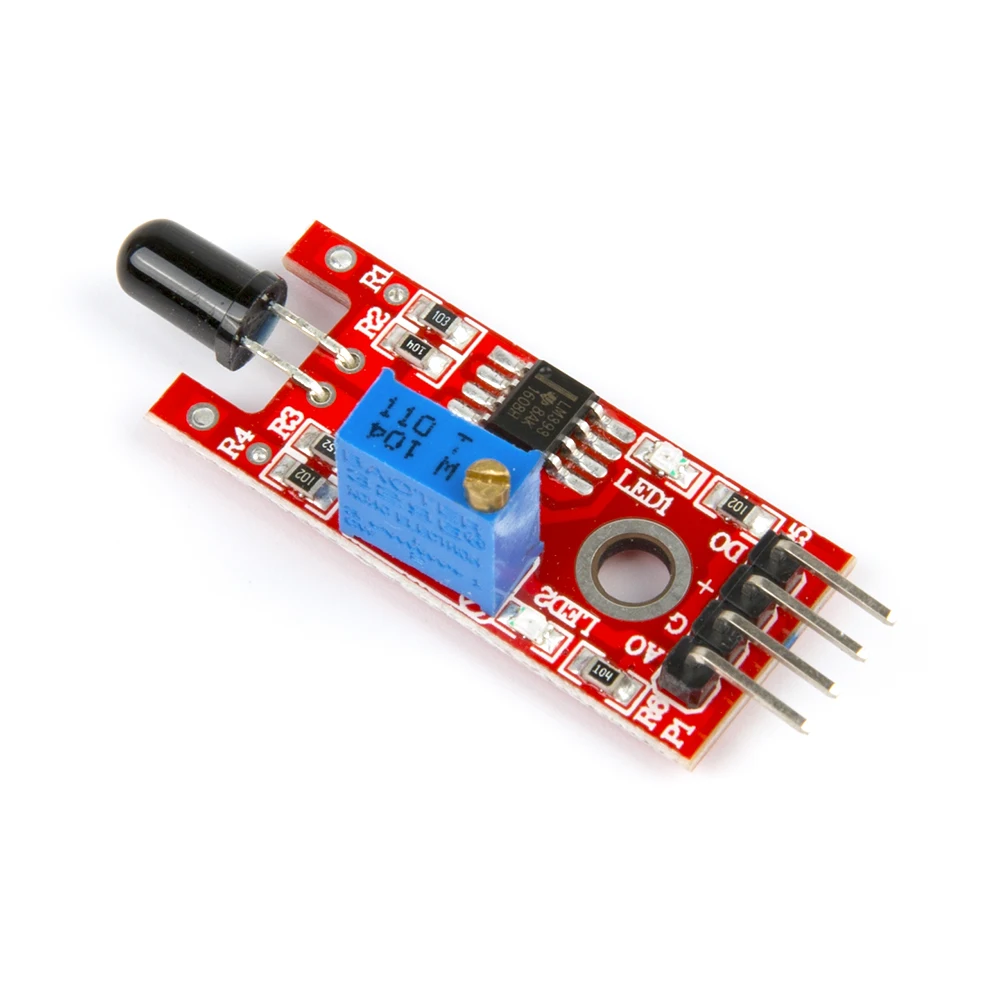 New Ir Flame Sensor Fire Detection Module Detects Infrared Receiver For ...