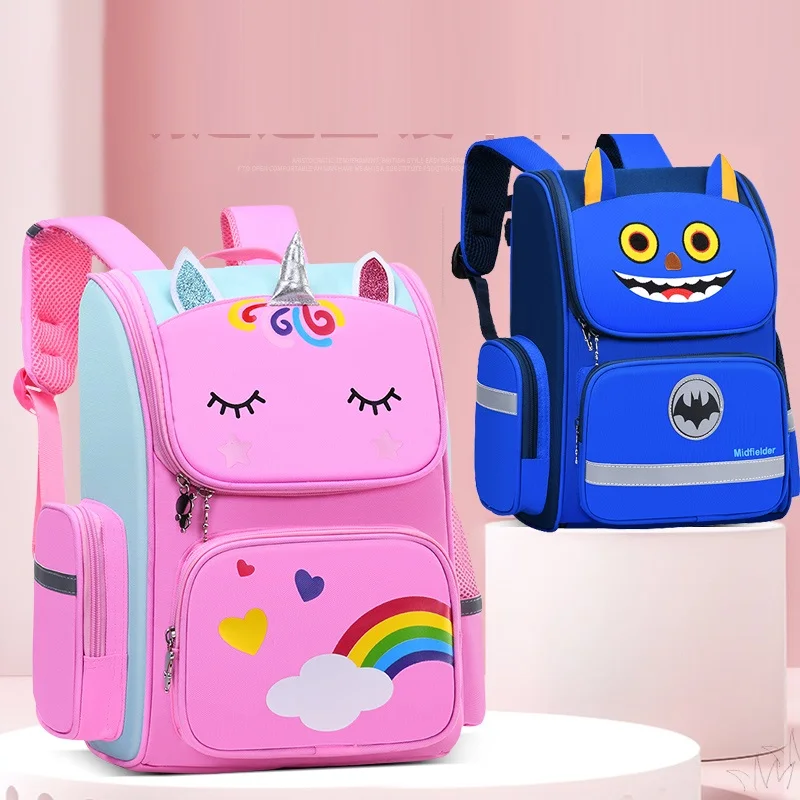 

New cartoon cute children backpack bag kindergarten boy school bag school backpack