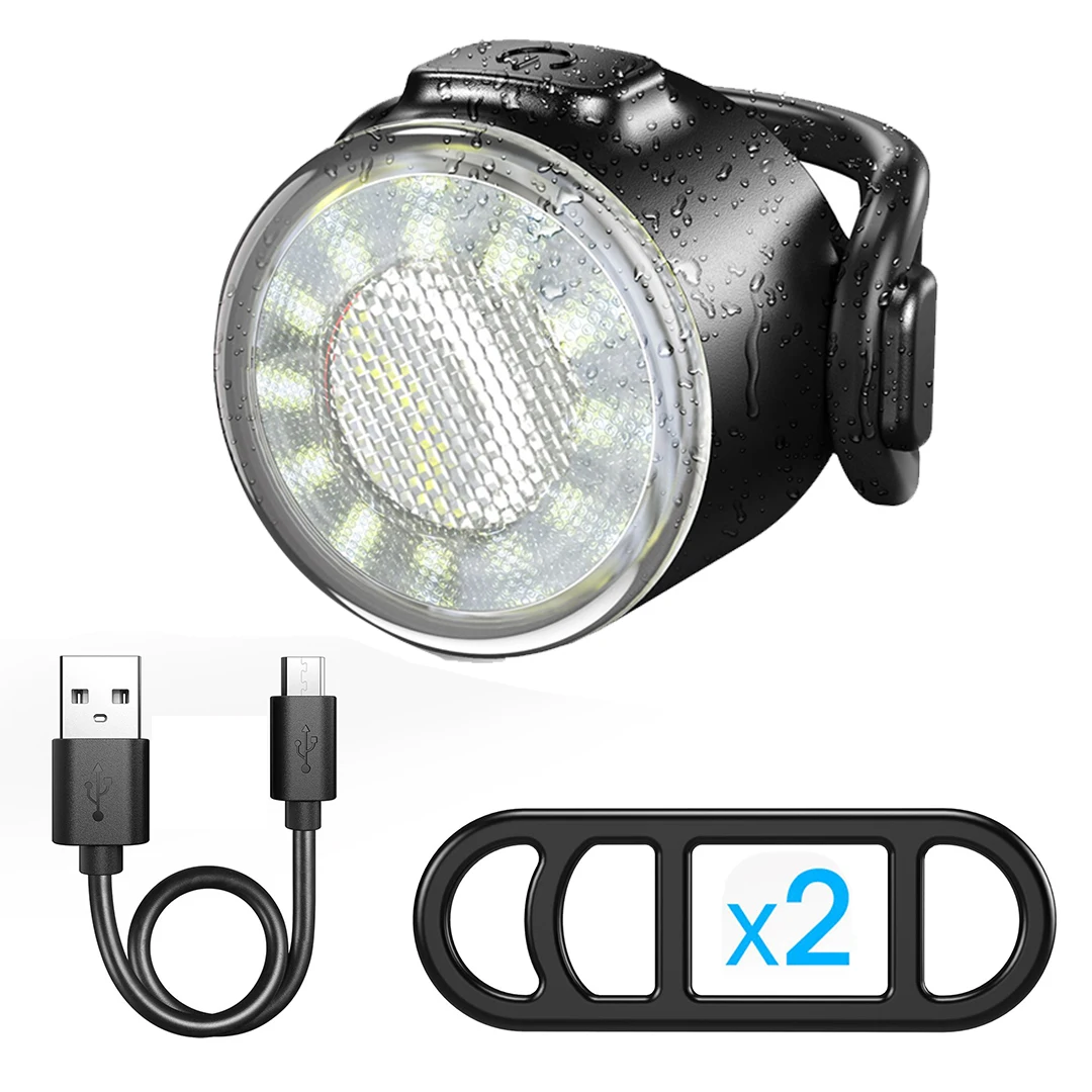 

High Quality USB Rechargeable 6 Light Modes Bike Front Light Mini Bicycle Headlight